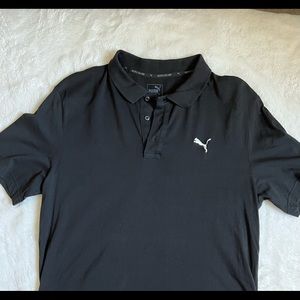 Puma black short sleeve polo